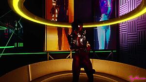 erana welcomes you to cyberpunk with her huge horsecock