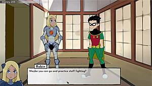 18titans episode 54 features terra in a dating game