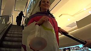 flawless czech teen got teased in the supermarket, then drilled in pov.