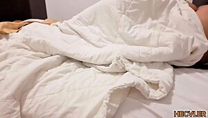 Latina Teen Spooning Sex With Best Friend In Hotel