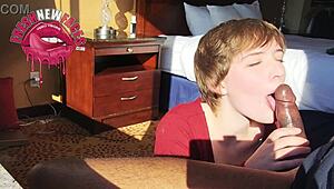 Beautiful Woman Films for the First Time