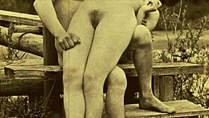 I love watching two centuries of vintage lesbian porn