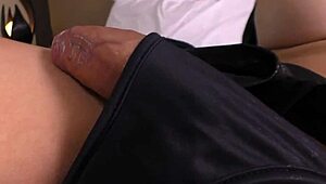 ladyboy amateur plays with toys until she cums in solo session