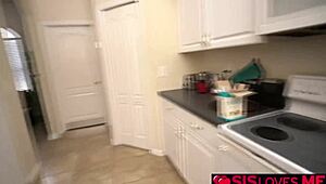 stepsister theodora day learns to be wife material with stepbrother's guidance.