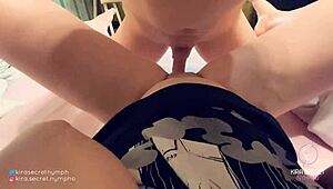 female pov missionary with kira secret in tight pussy small tits petite whore slut scene