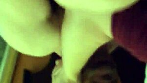 My girlfriend with big monster cock action