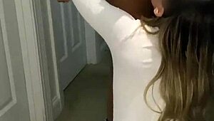 Snowbunny Screams As BBC Rips Clothes!