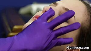 Wicked stunner swallows every drop of face cumshot