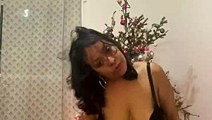 Anna Maria, the sexy Latina, dances in a steamy Christmas video with Caribbean flair