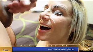 Milf with big boobs gives sloppy head for a messy cumshot in California