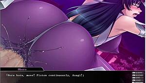 bound humiliation with dildo and creampie in taimanin asagi 3 part 2