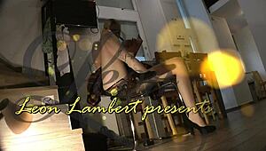 hot blonde from finland in stockings seduces teacher with bold handjob moves