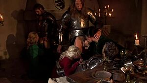 is this the court orgy at the king's dinner with blowjobs and assfucking?