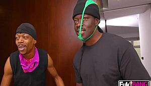 Kristy black fucked two big dicks!