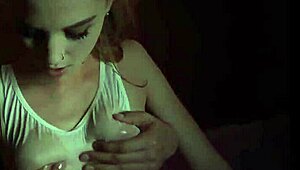 Amazing Hot Ginger Teen Babe Playing Intensely Outdoors With Horny Actions