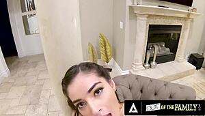 Out of the Family - Lucky Man Fucks Sexy Teen 18+ Stepsister Emily Willis in POV