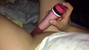 she casually uses a dildo on her pussy and ass in this scene.