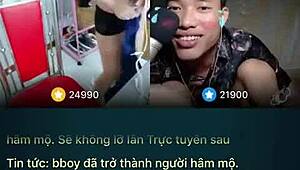 Vietnamese girl bent over for intense doggystyle pounding on chair