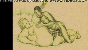 vintage erotic sketches hint at steamy hidden desires