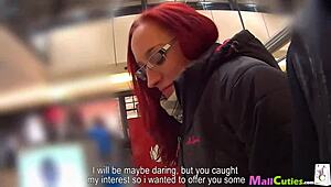 hey, watch this amateur redhead suck and fuck for free shopping!