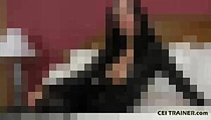 Feel the humiliation as you eat your cum for me, slave.