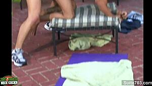 Athletic Gay Jocks Engage In Hardcore 69ing With Big Cocks Outdoors