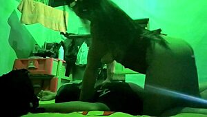 Hey, I invited my stepsister for breakfast, but we ended up fucking in bed! Homemade fun.