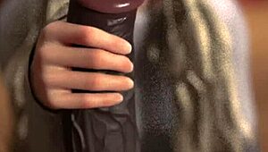 Just a casual day with a HUGE BLACK COCK getting a slick handjob.