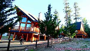 Busty Lesbians Seduce with Massage and Oral on Pussy.