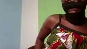 Ebony Woman Trains With Master In Session