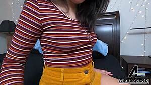 Homewrecker Leda Lathoria Rides Cheating Cock for Creampie with Alex Legend.