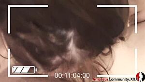 real morning sex with deepthroat fuck friend bent over