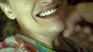 Blonde Receives Facial Treatment