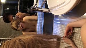 i'm miki, 20, and we did this hot stuff with my big tits, shaved pussy, blowjob, and masturbation, part 1