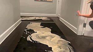 Tasty Texas milf gets bent over and fucked doggystyle in hotel hallway 😏🏨