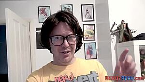 british whore tricked into sucking nerds cock for first time in pov blowjob