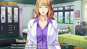 Mommy sensei teaches horny homework with a threesome blowjob in episode three.