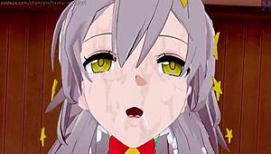 Honkai Star Rail Kafka Surprises Stelle with Naughty Christmas Creampie