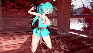 3D Hentai Babe with Huge Ass and Tits in Intense Sex