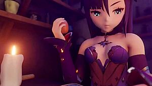 Mona Slime offers an intimate cartoon encounter