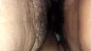 Amazing teen with big tits gets rough fuck, dripping tight pussy in close-up.