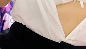 She rides teacher like a dildo, cums multiple times, and moans loudly