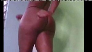 Ebony Woman Trains With Master In Session