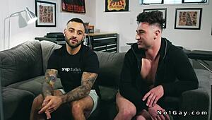 Wow, these gays slam anal after a raw interview on live webcam!