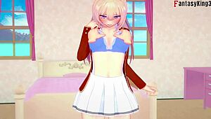 Honami Ichinose gives blowjob with footwork in You-Zitsu on Fulltube.xxx! 😍