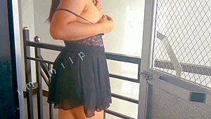 Milf Pornstar Exposes Shaved Pussy In Public Oral Scene, Feeling Exposed And Aroused