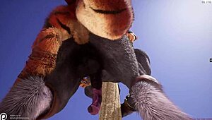 Wild Gay Furrys Engage In Intense Yiff Action