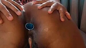 watch that mulata shake her big ass with an anal plug