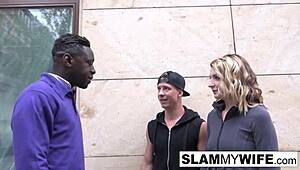 Guy just watched girlfriend get butt slammed hard