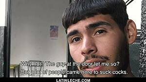 Latinleche - sexy latino boy covered in cum by four hung guys 😏